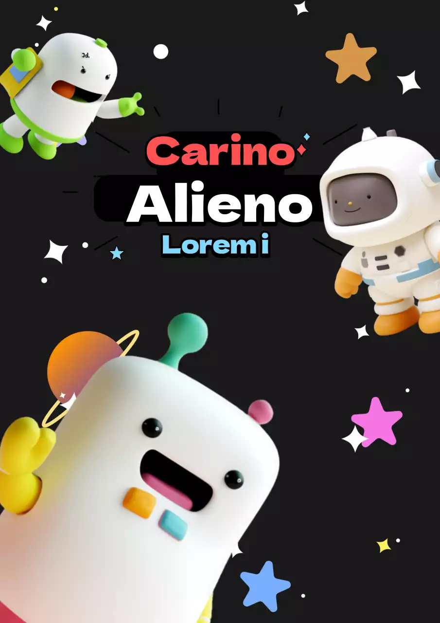 Una collezione di simpatici adesivi alieni