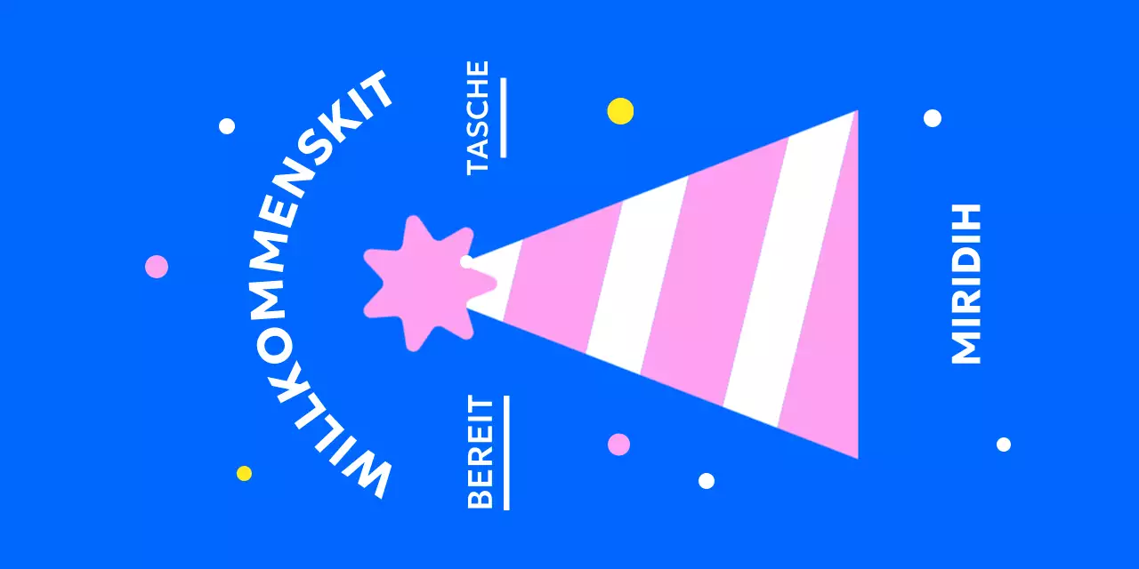 Kreisförmiges Aufkleberdesign mit niedlichem Zylinder