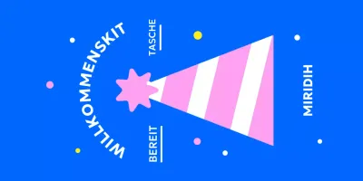 Kreisförmiges Aufkleberdesign mit niedlichem Zylinder