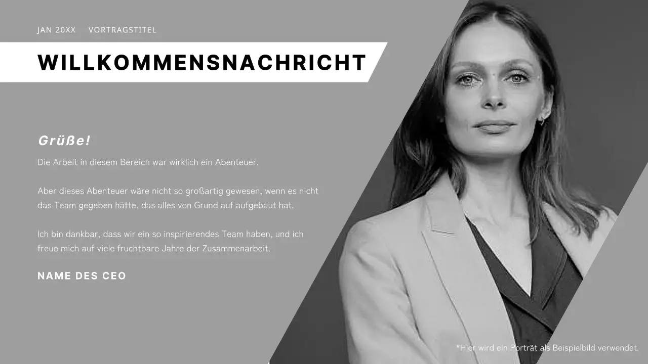 Schwarz-weißes modernes Geschäftsangebot