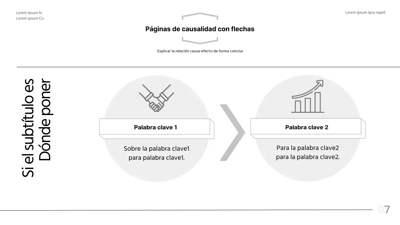 Informe en blanco y negro con un diseño moderno