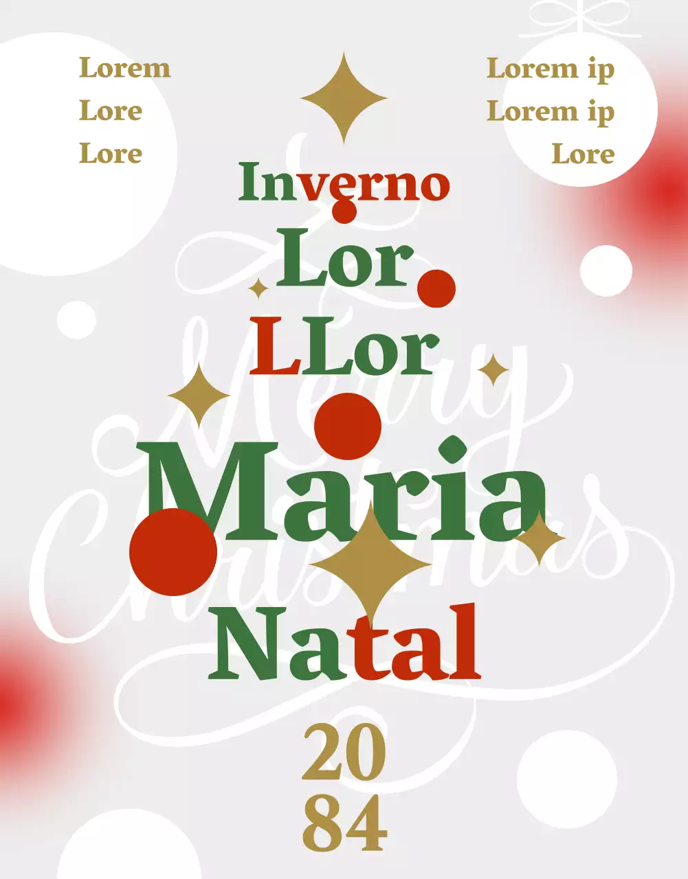 Promover um programa de Natal cinzento e acolhedor