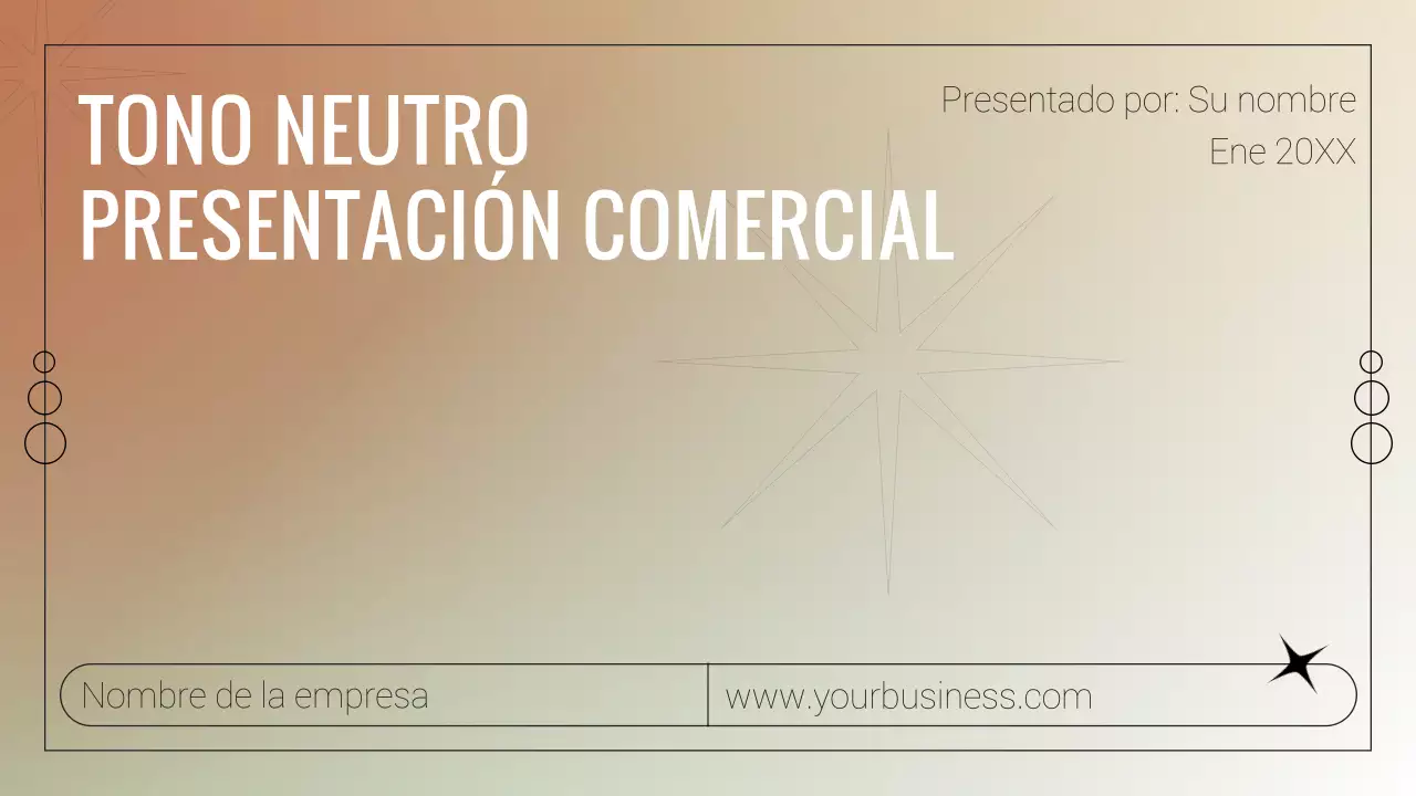 Informe empresarial minimalista en blanco y beige