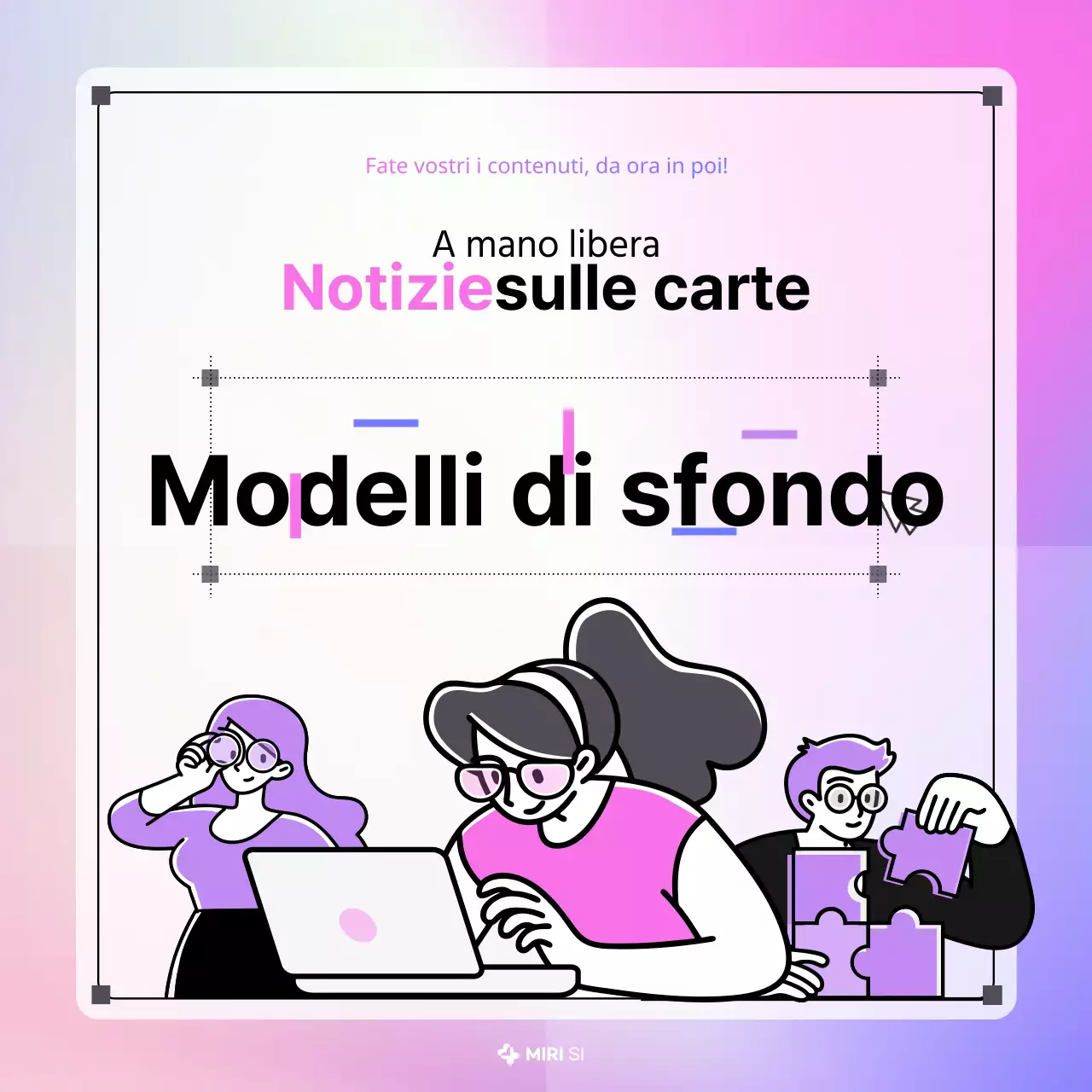 Il modello kitsch viola e rosa