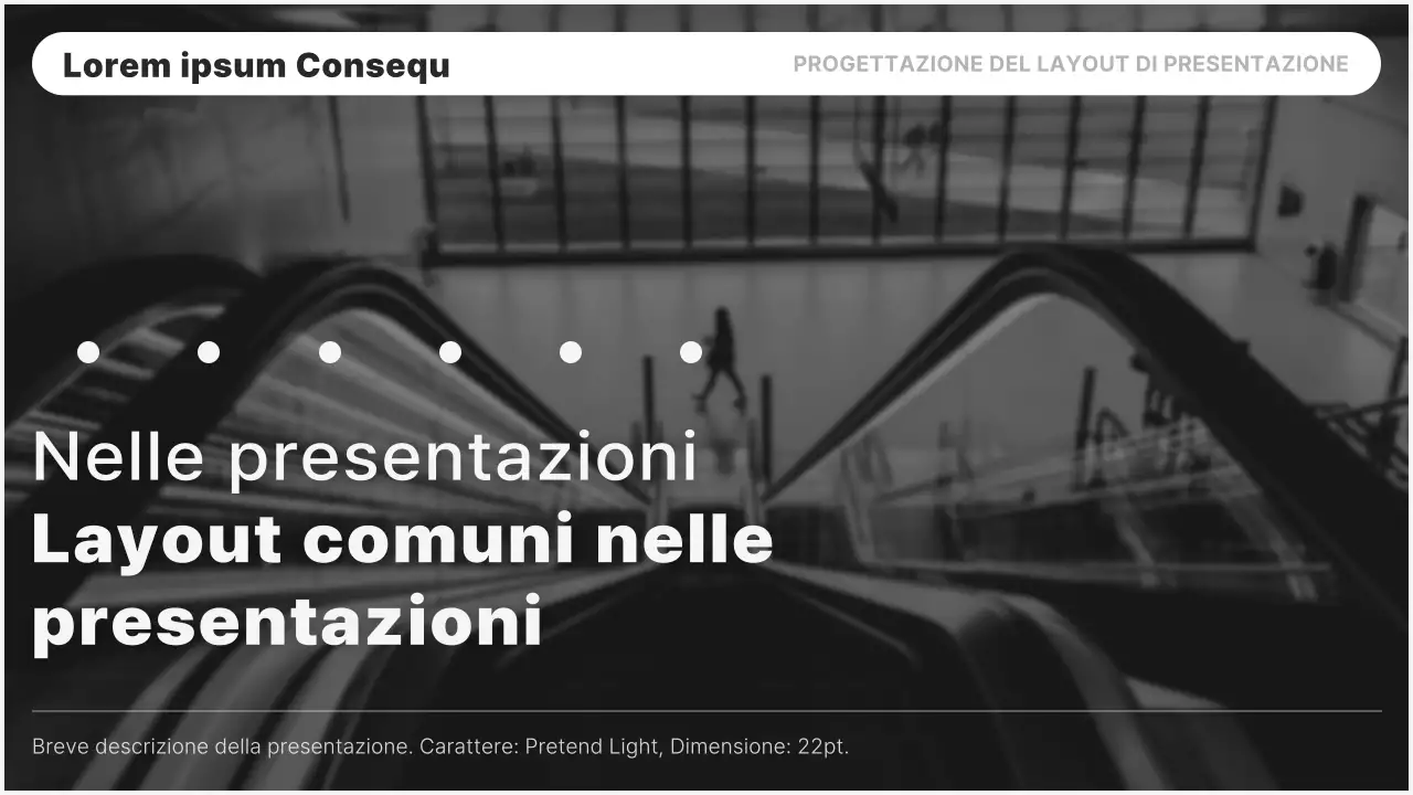 Una semplice relazione dal layout blu e nero