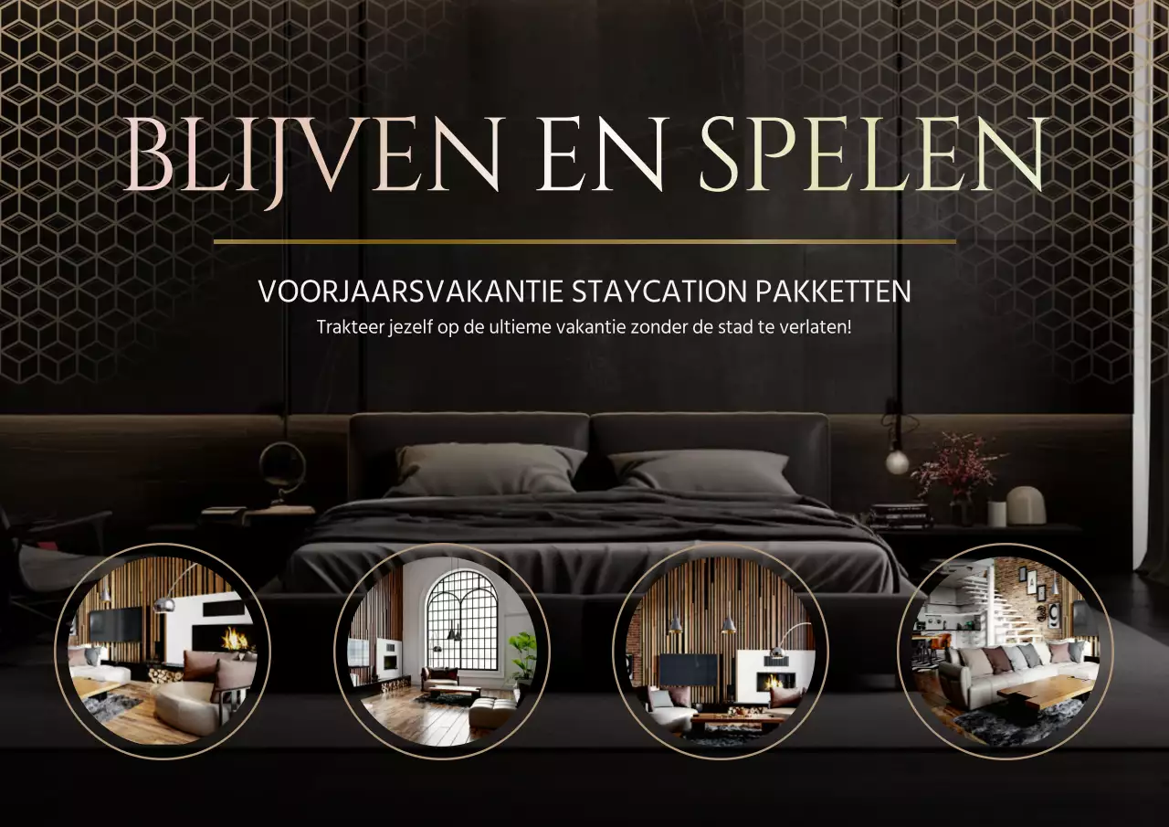 Zwart-Goud Elegant Verblijfspakket Advertentie