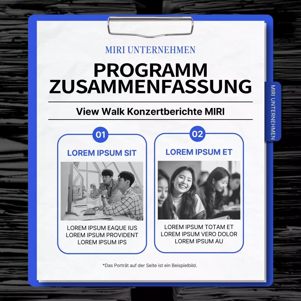 Förderung eines einfachen rot-blauen Gesprächskonzerts