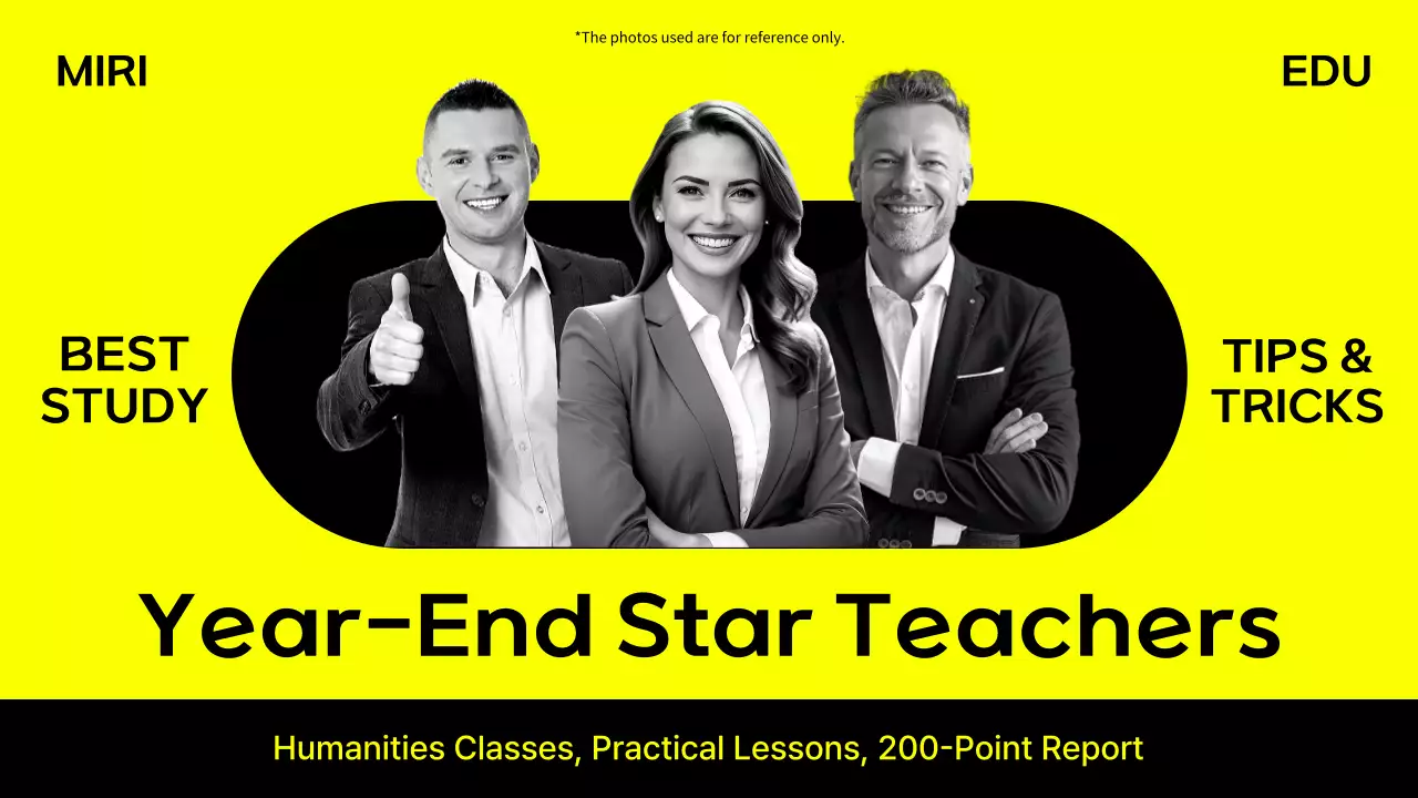 Promote a simple end-of-year featured lecture in yellow and black