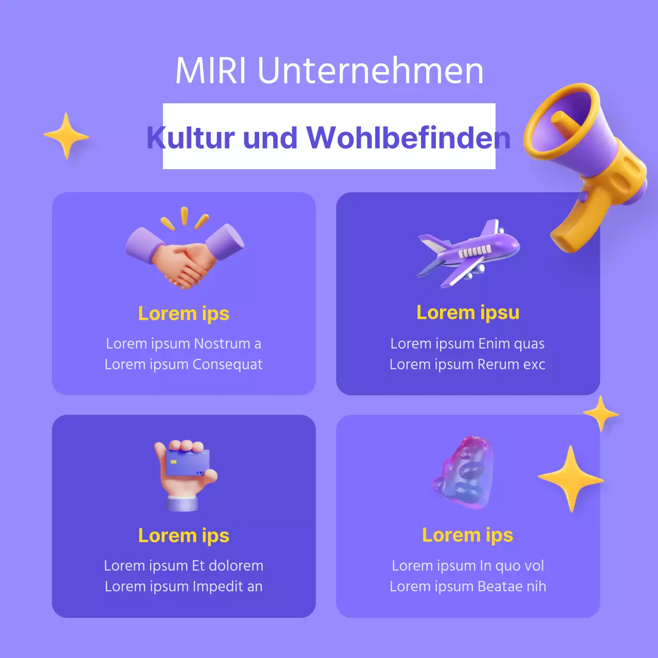 Eine einfache 3D-Markeneinführung in Mauve