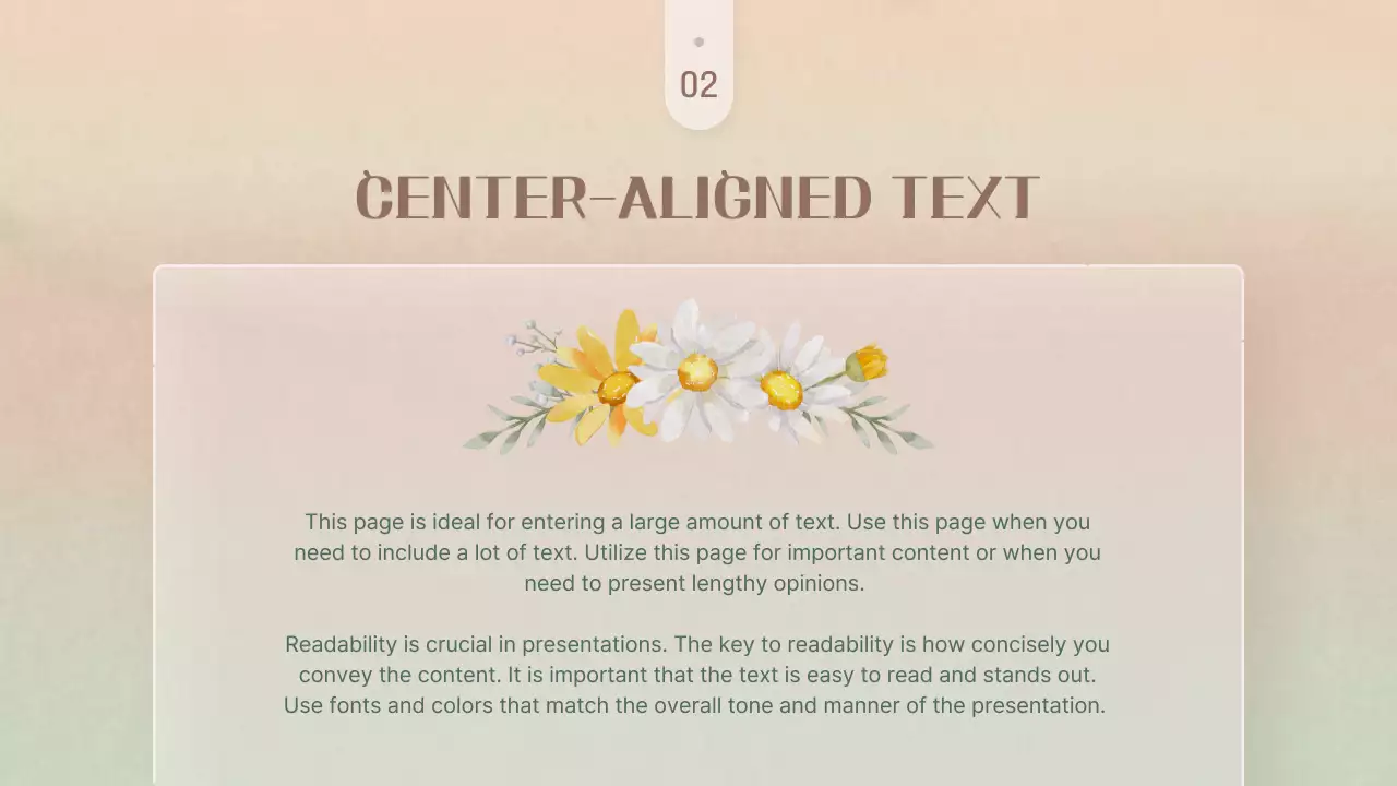 Pink Elegant Floral Presentation