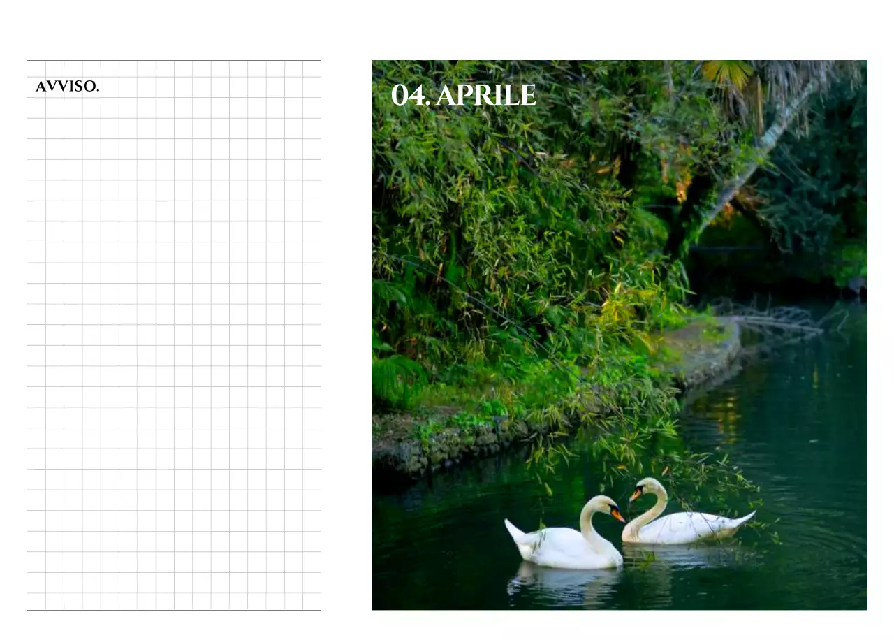 Un calendario dallo stile semplice con un concetto di fotografia di viaggio emozionale