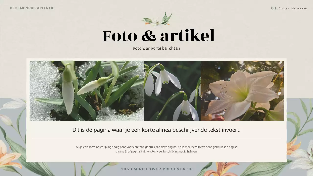 Vintage winters bloemvoorstel in lichtblauw