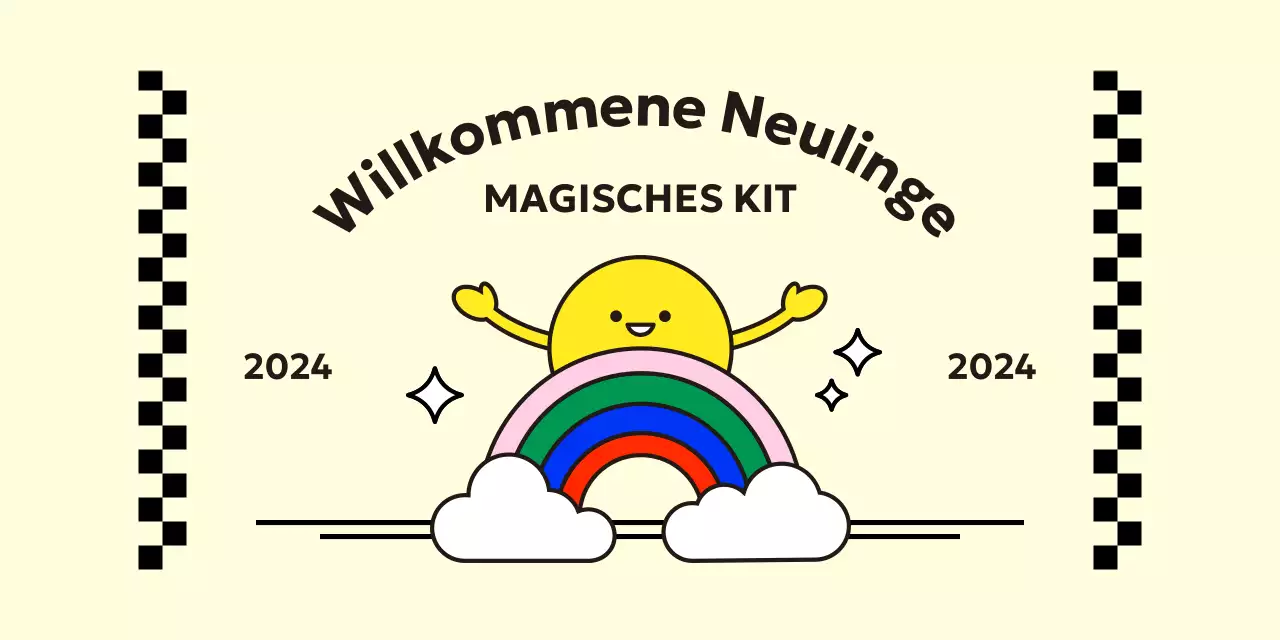 Entwerfen Sie ein Jahr im Regenbogen-Briefpapierdesign