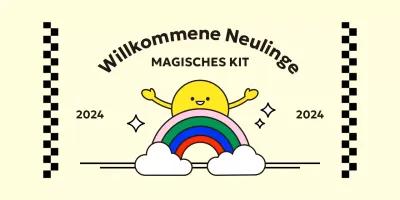 Entwerfen Sie ein Jahr im Regenbogen-Briefpapierdesign