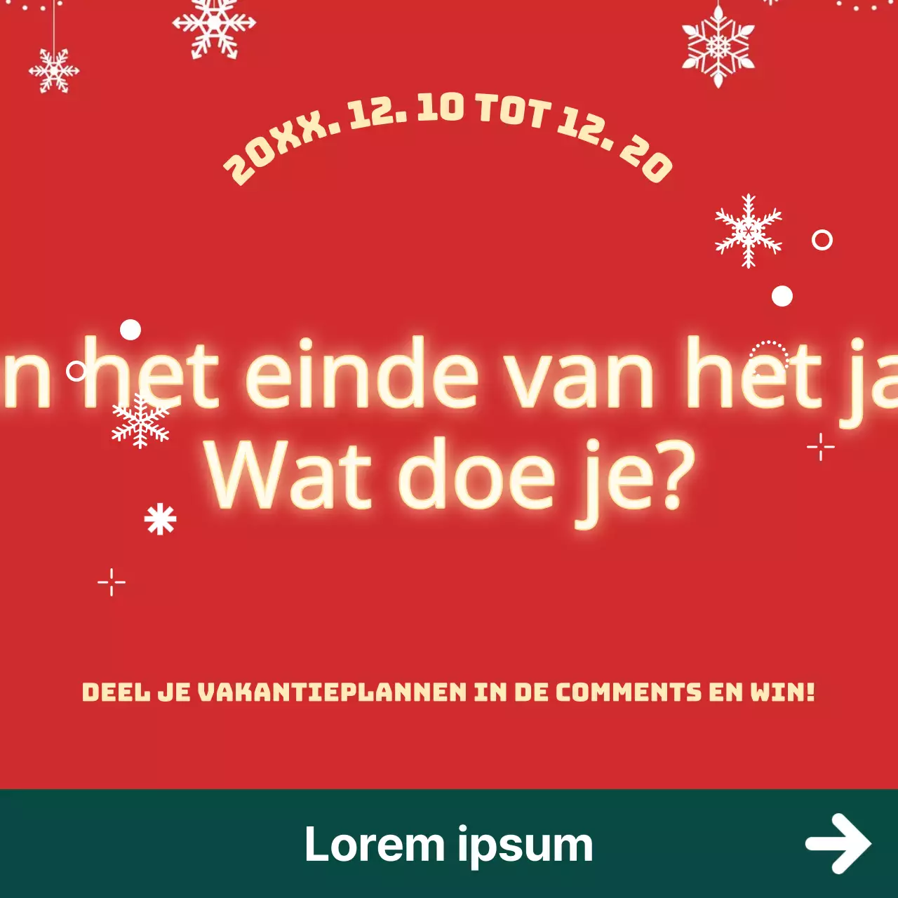 Promoot in groen en rood