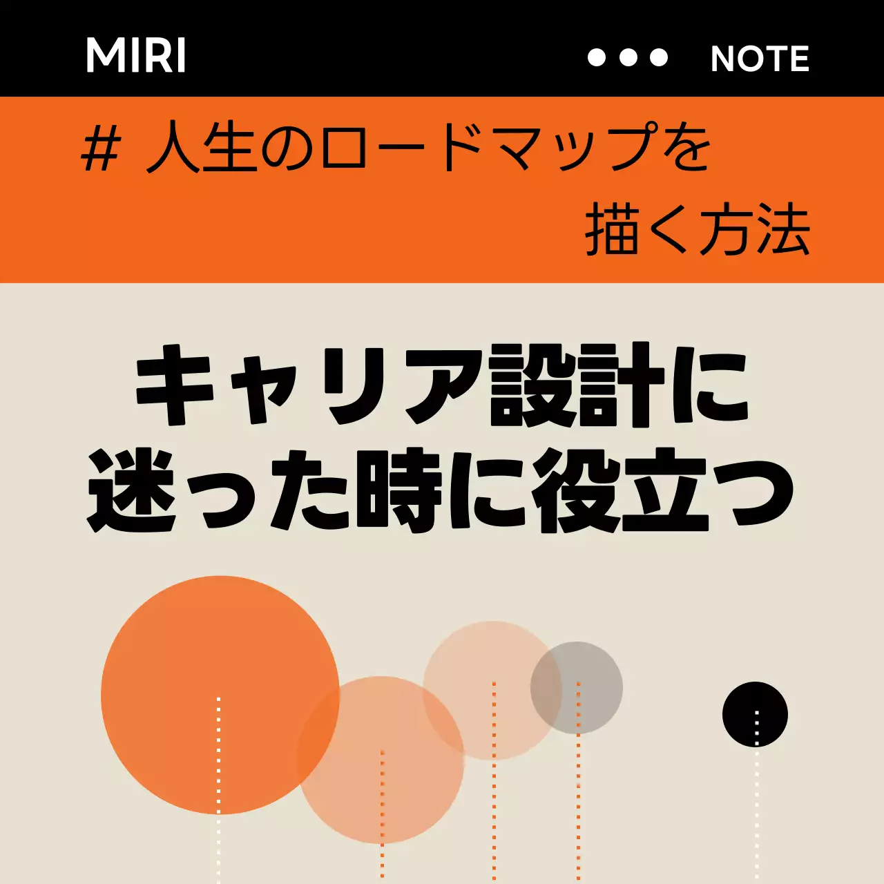 オレンジ シンプル キャリア パンフレット Instagram カルーセル