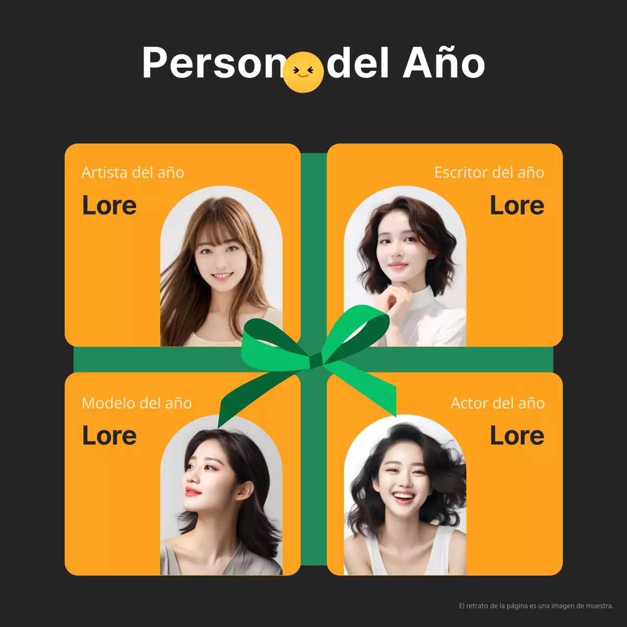 Consejos de fin de año para el arte pop en negro y naranja