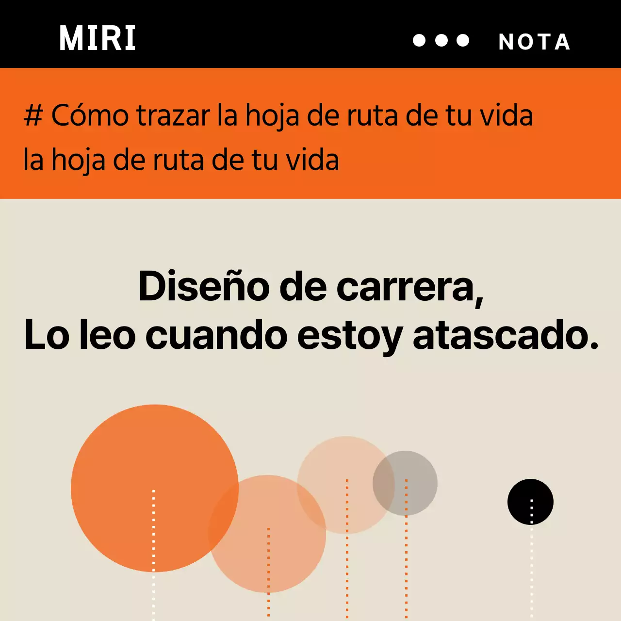 Plan de empresa sencillo en naranja y beige