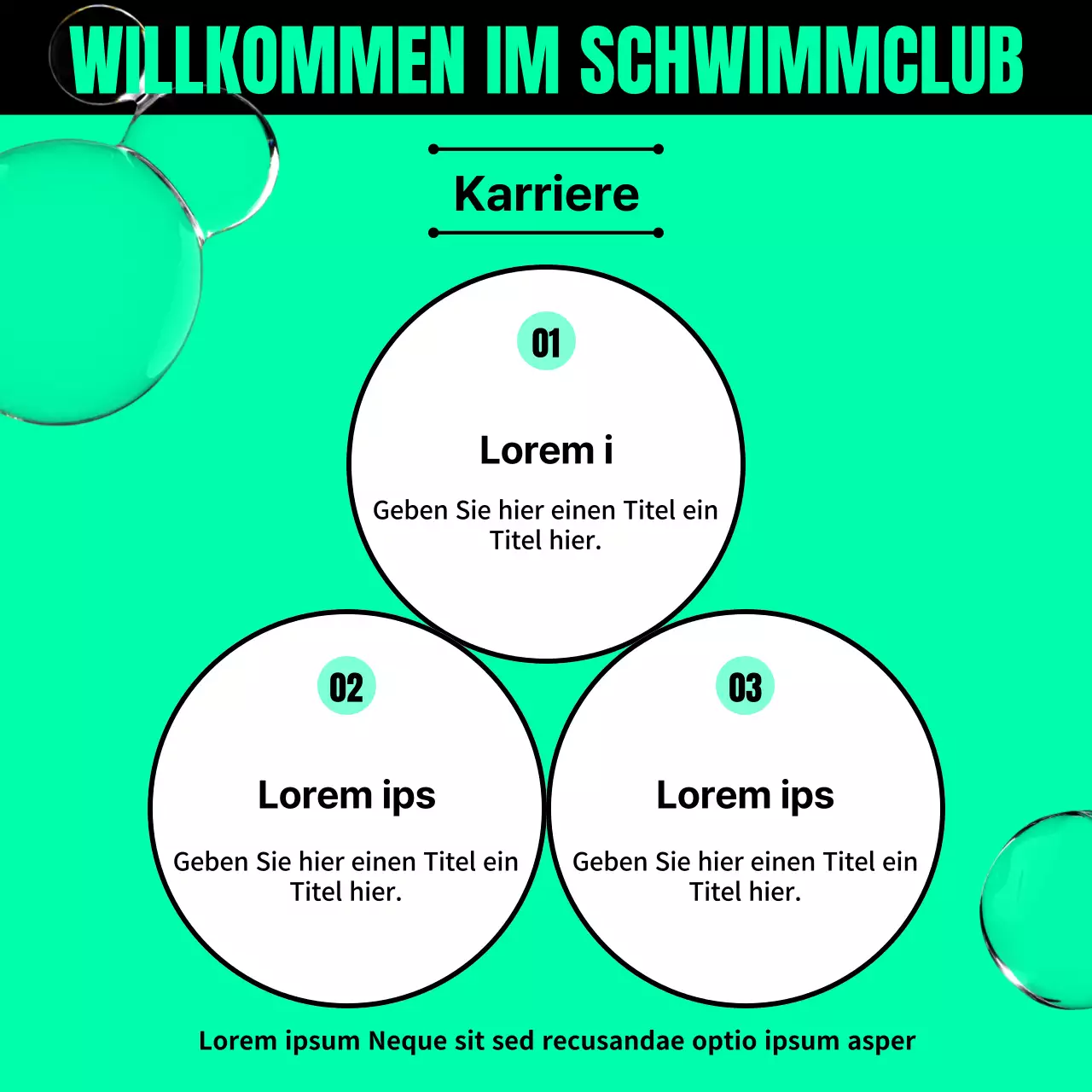 Mit dem grün-schwarzen Trend die Anwerbung von Schwimmvereinen fördern