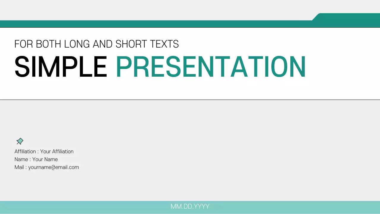 티엘 미니멀 가이드 프레젠테이션