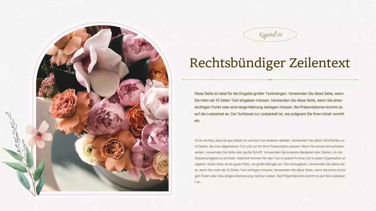 Luxuriöses Aquarell floralen Hintergrund Vorschlag in Elfenbein