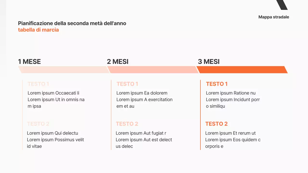Una semplice proposta commerciale in arancione e in bianco e nero