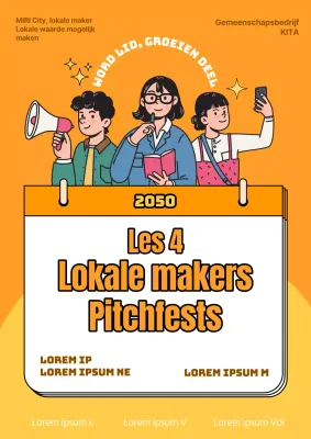 Bevorder een kitscherige presentatie in geel en oranje