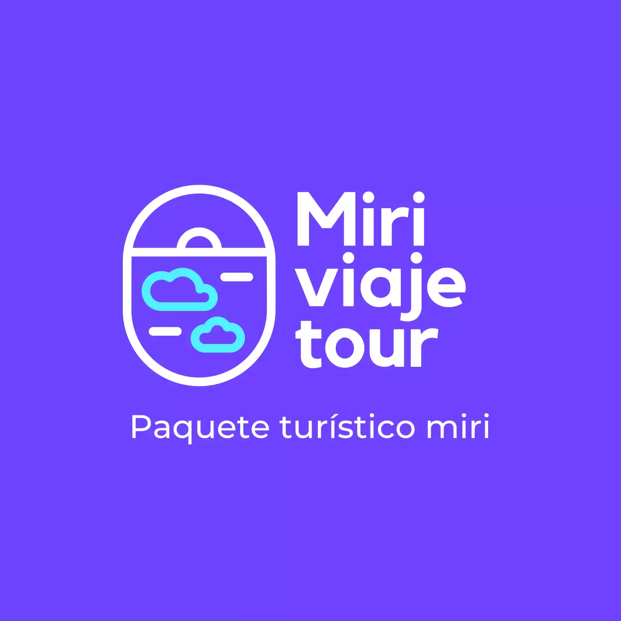 Logotipo de agencia de viajes sencillo, limpio e ilustrado