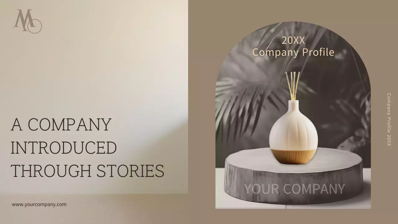 Beige Minimal Company Profile Presentation