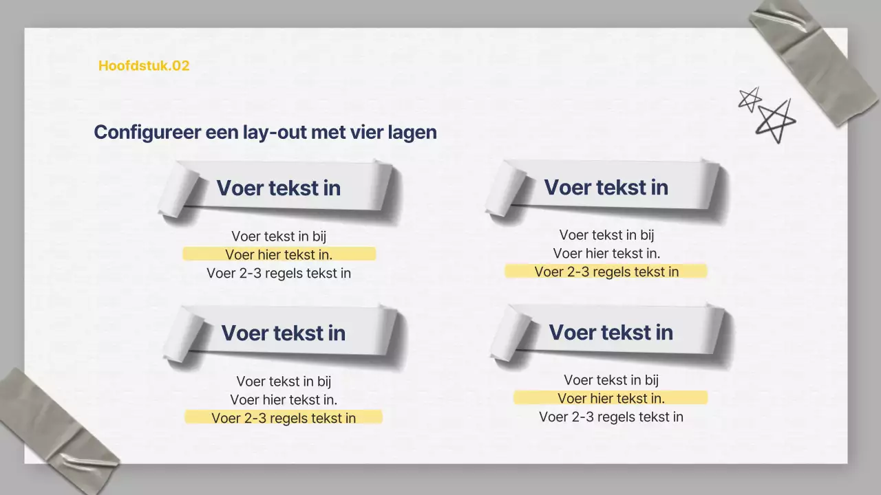 Een grijze en marineblauwe zakelijke organisatiepresentatie