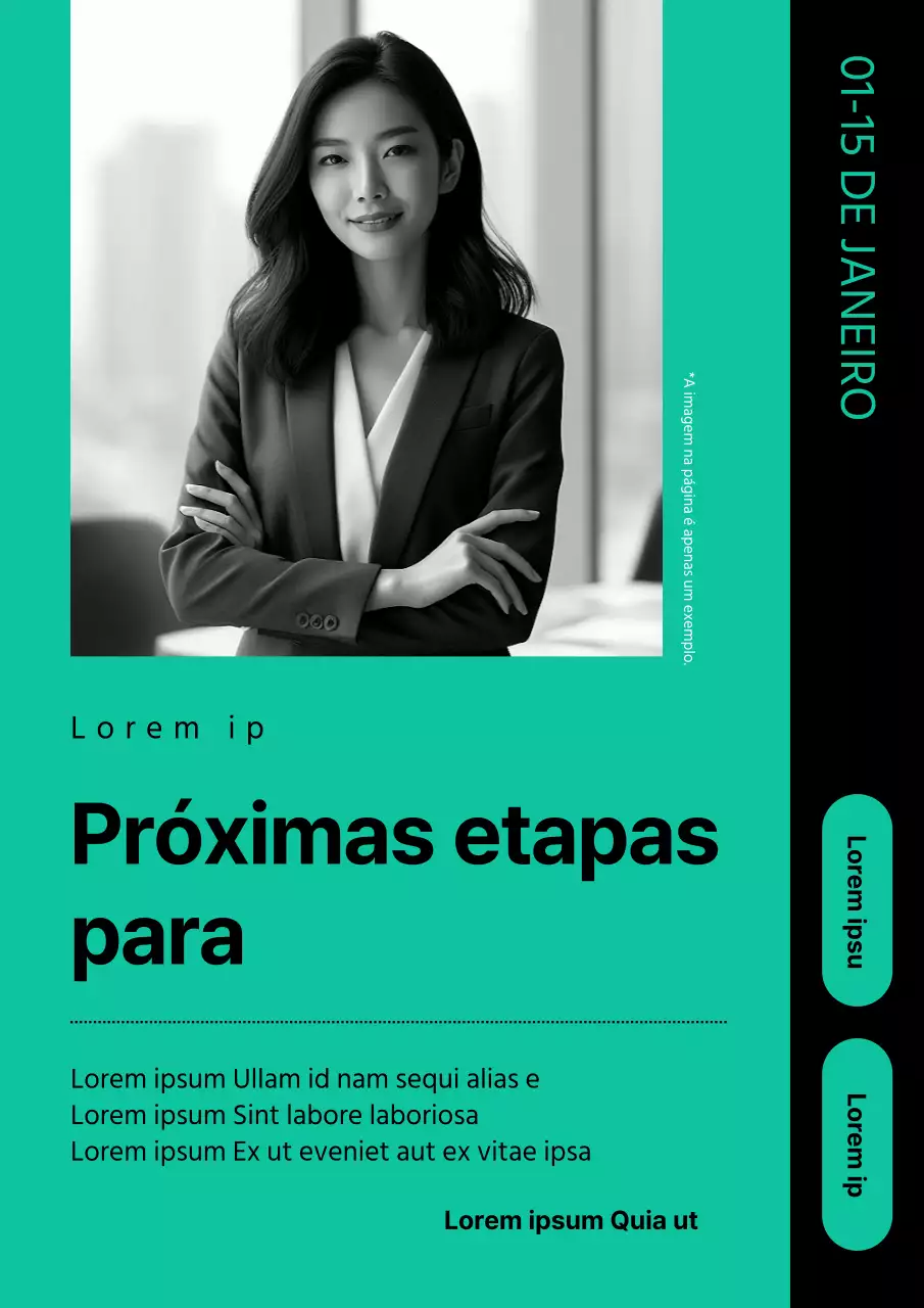 Anúncio simples de introdução ao Sunday Special em menta e preto