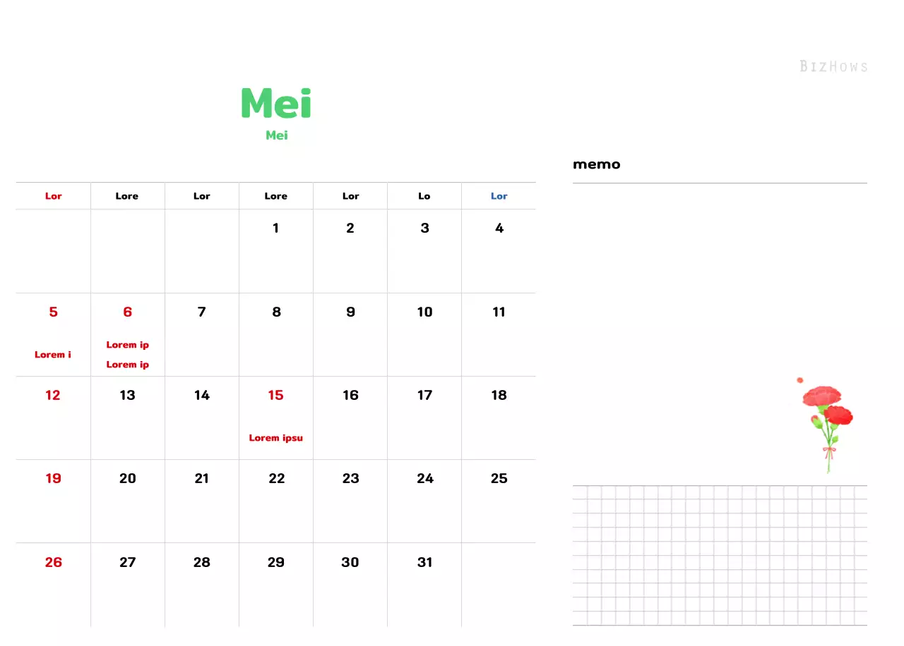 Een warme, geïllustreerde nieuwjaarskalender