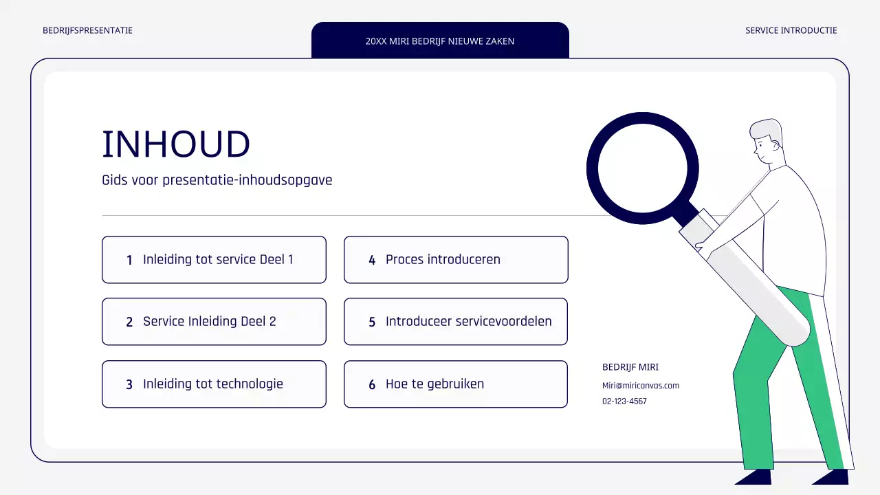 Een eenvoudig groen en grijs nieuw servicepunt