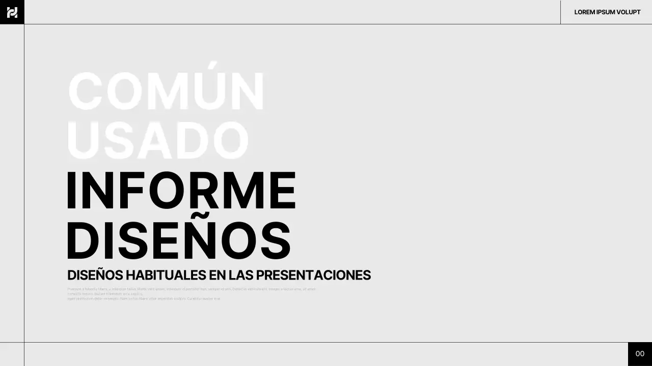 Informe sencillo, gris y negro, de diseño común