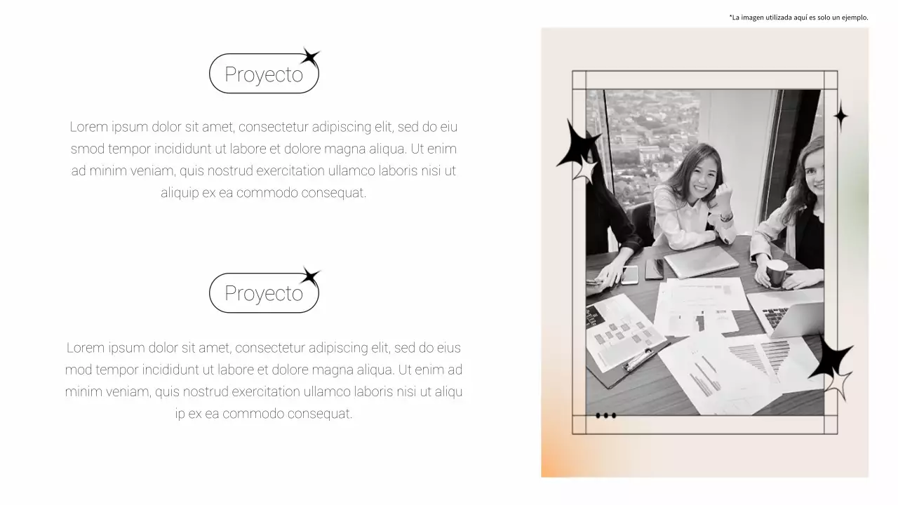 Informe empresarial minimalista en blanco y beige