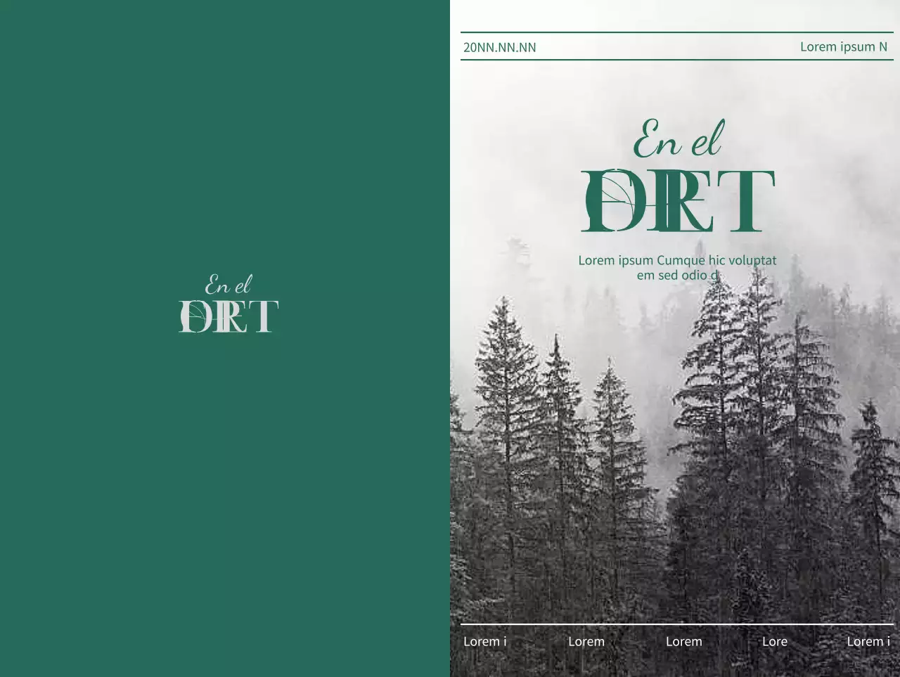 Tarjeta postal con mensaje de entrega de pedido de devolución de marca con fondo turquesa y foto de árbol forestal en blanco y negro de fondo