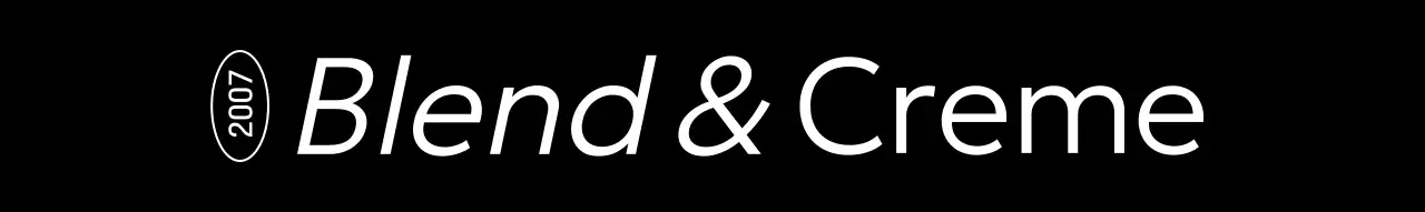 Moderne schwarze und weiße Getränke und Kaffee