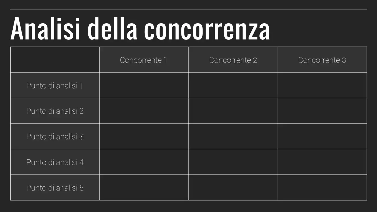 Relazione aziendale minimale in bianco e nero