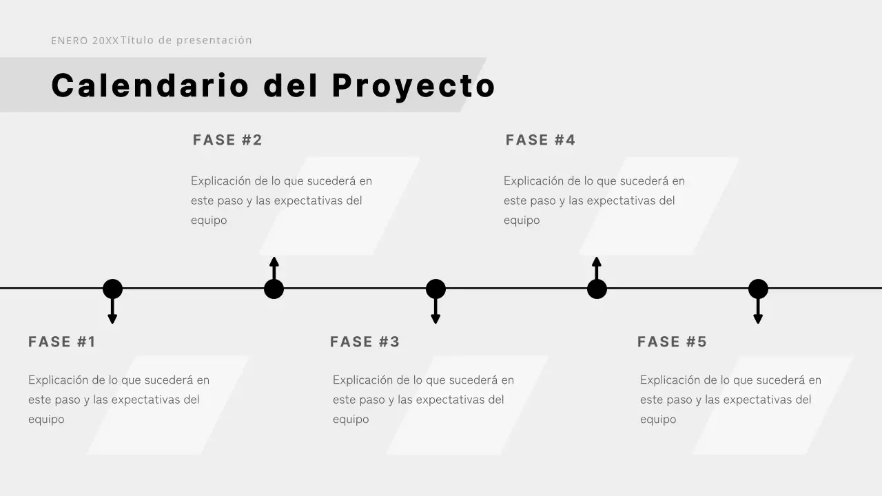 Propuesta de negocio moderna en blanco y negro