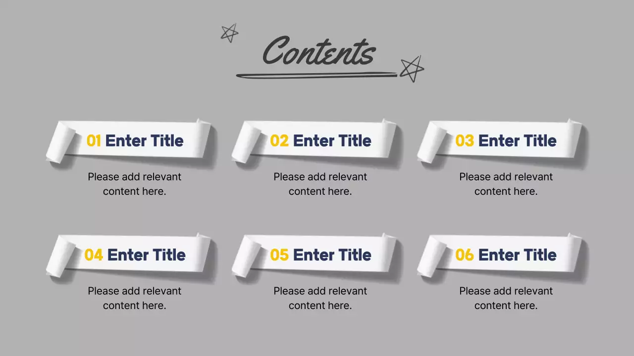 A gray and navy blue business organizer presentation