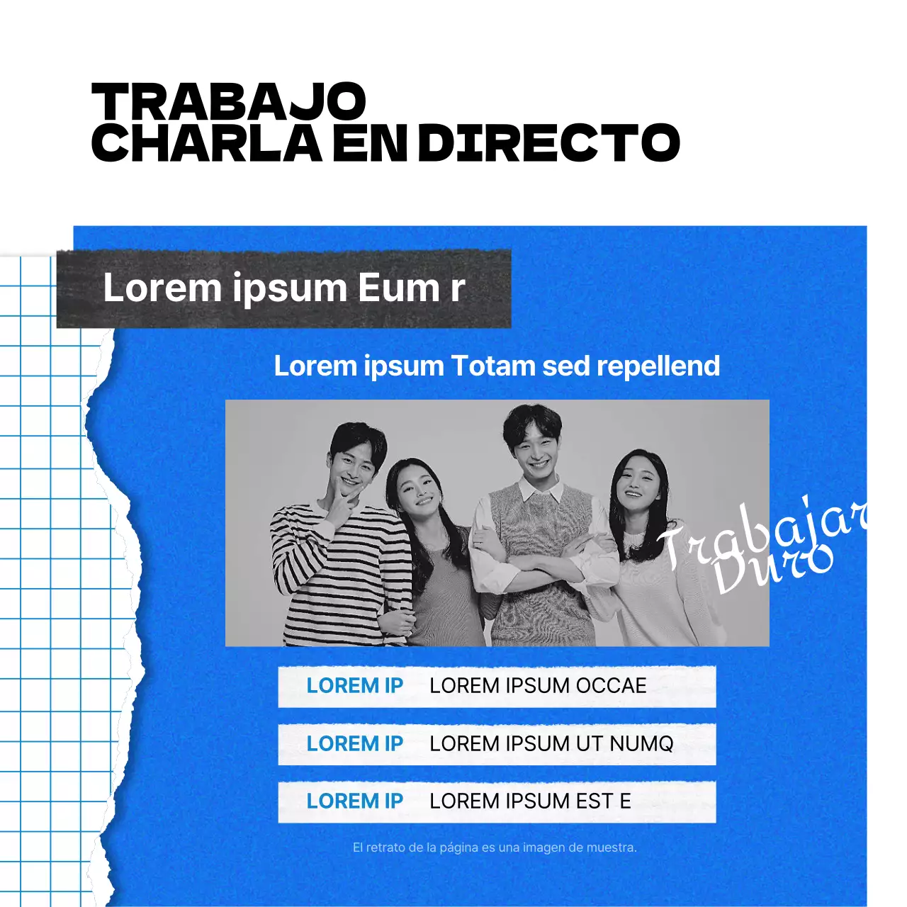 Promover los conciertos de la marcha naranja y azul