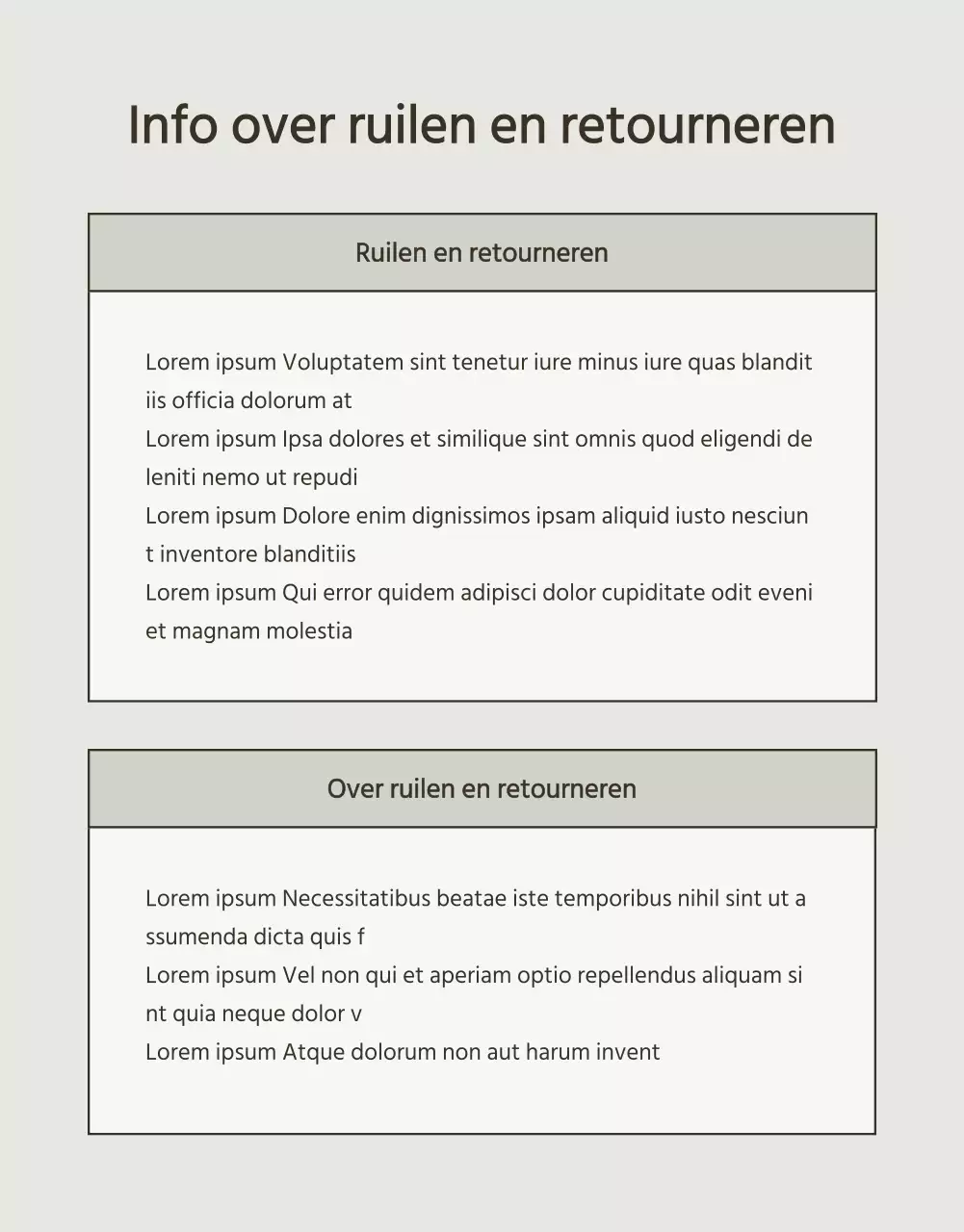 Eenvoudige ondergoedadvertentie in wit en chartreuse