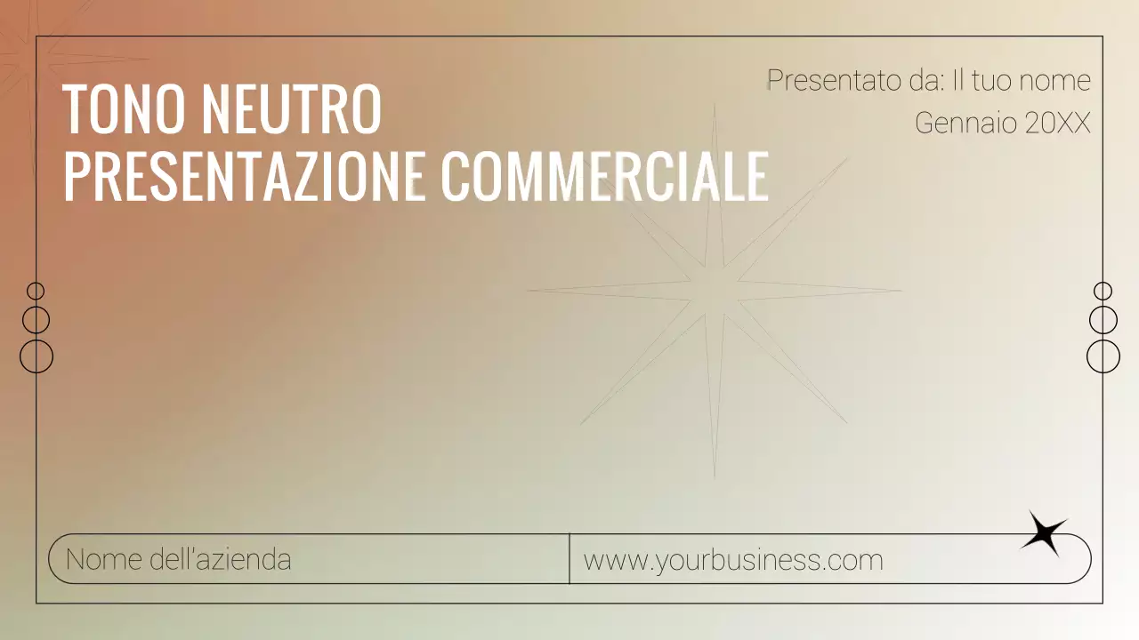 Relazione d'affari minimalista in bianco e beige