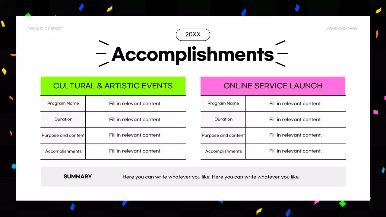 Black Modern Business Report Presentation