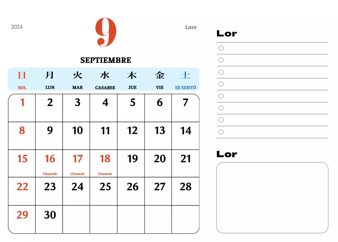 Posavasos retro rojo y azul calendario de recuerdos