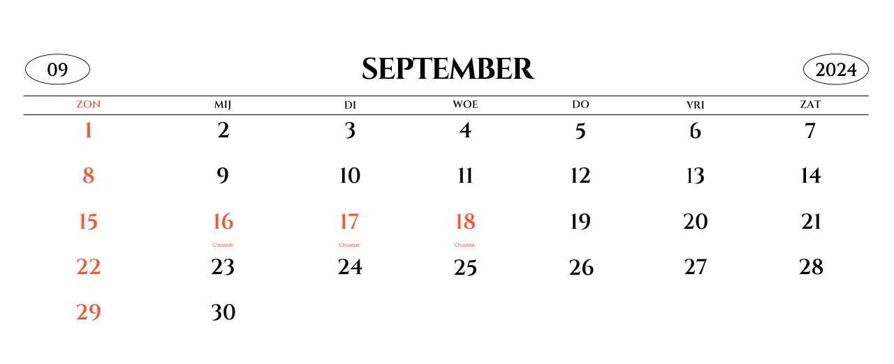 Eenvoudige stijl muurkalender met zwart-wit emotionele reisfotografie concept