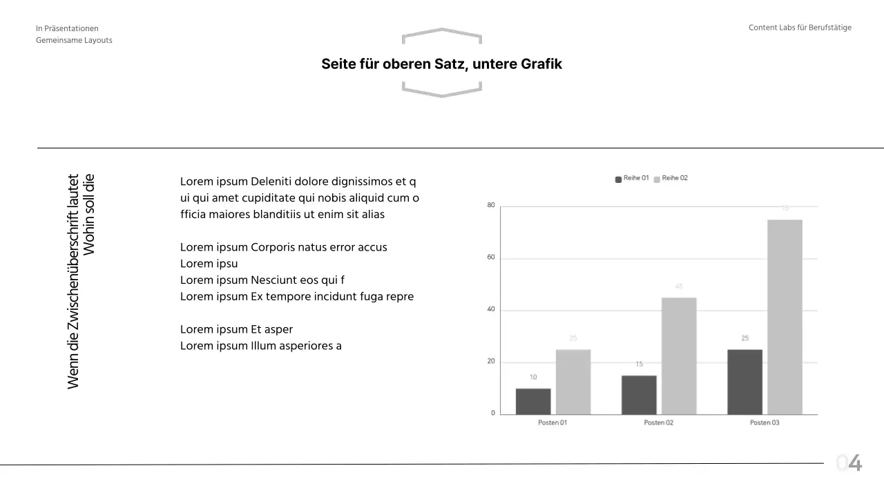 Schwarz-weiß, modernes Layout Bericht