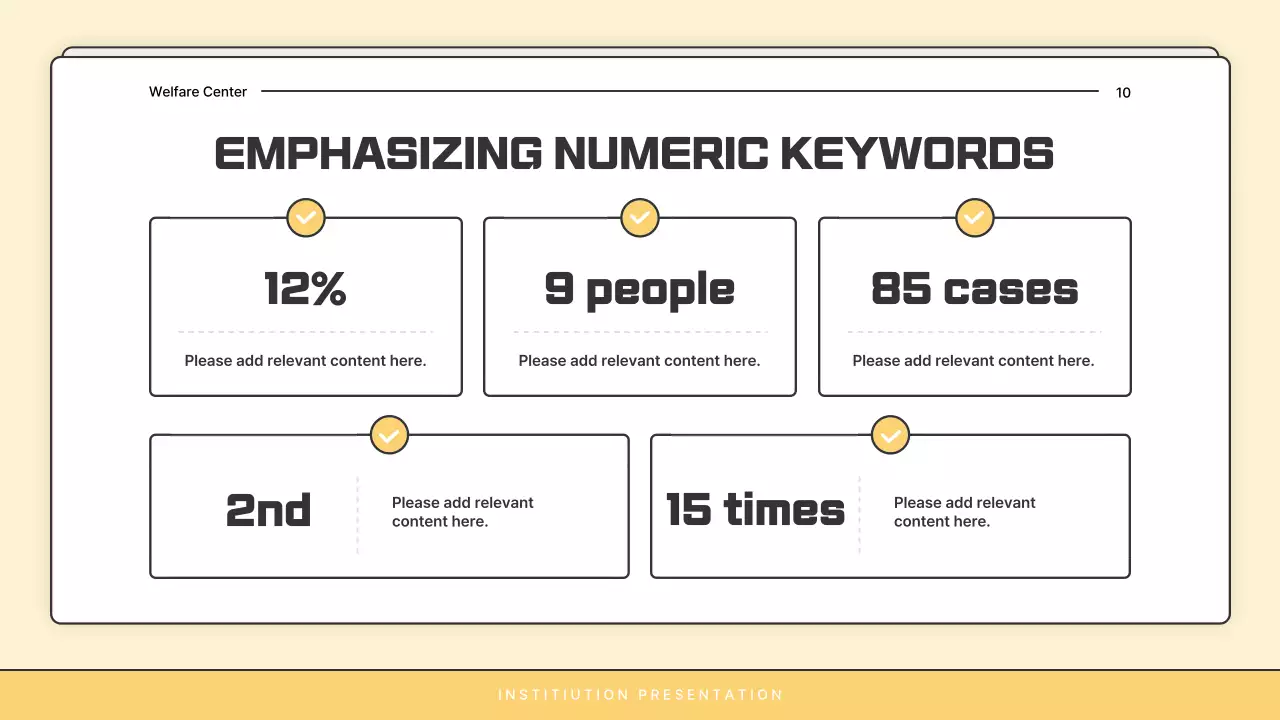 A basic yellow and white welfare center newsletter post