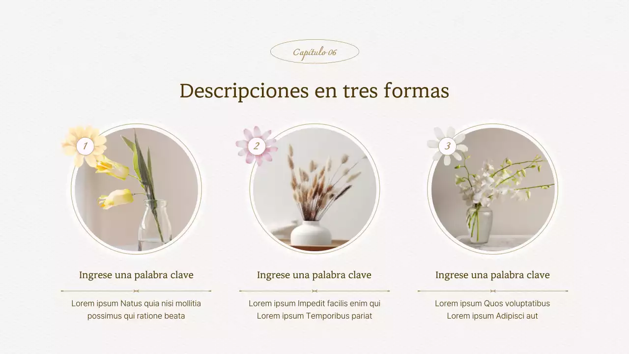 Lujosa propuesta de fondo floral de acuarela en color marfil