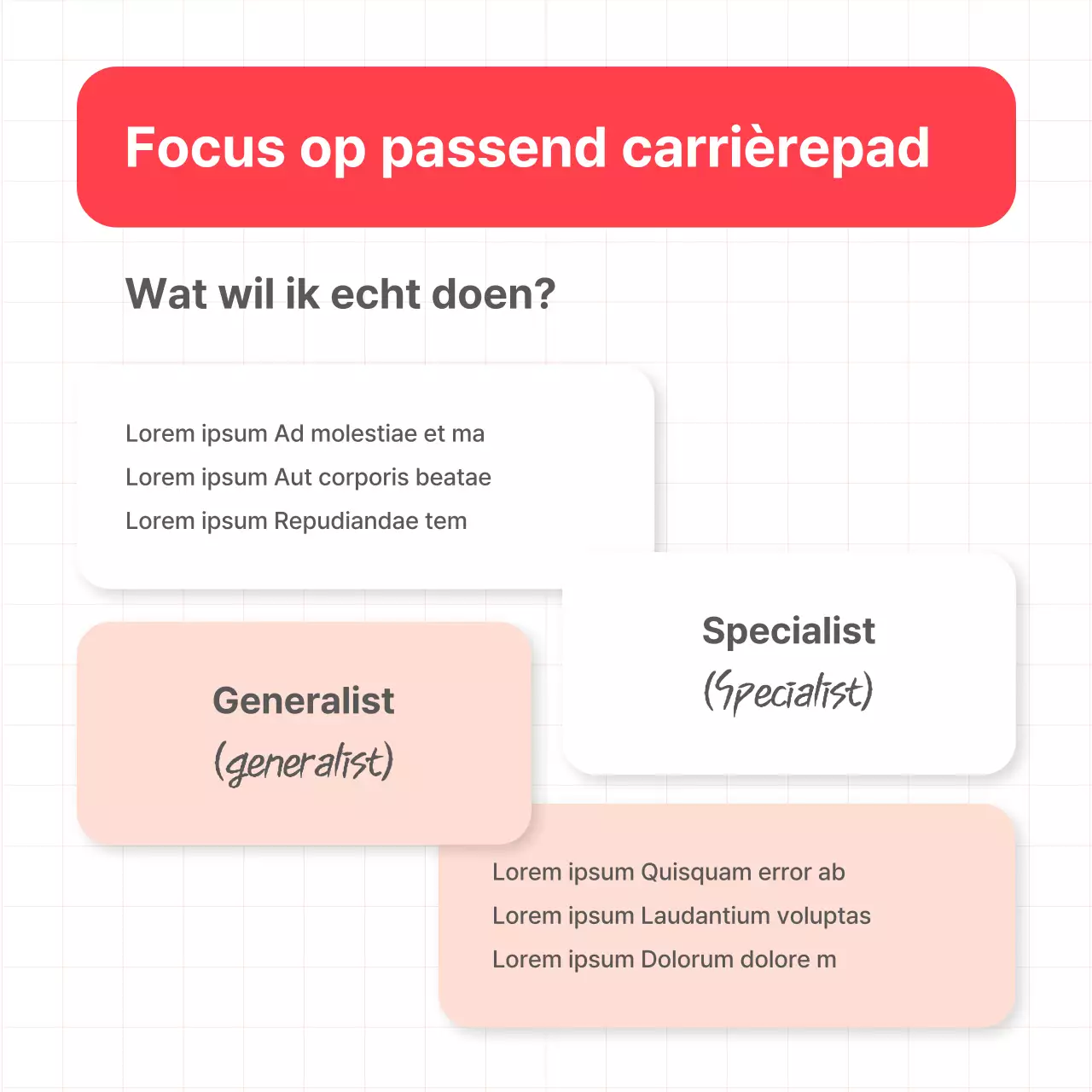 Promoot Red's eenvoudige tips voor een carrièrepad